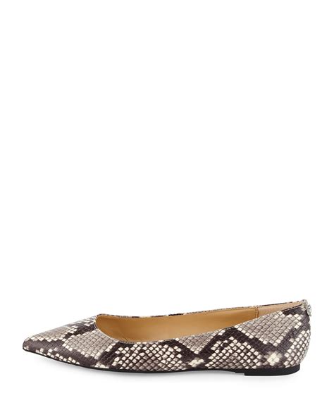 michael kors ballerina shoes|michael kors snakeskin flats.